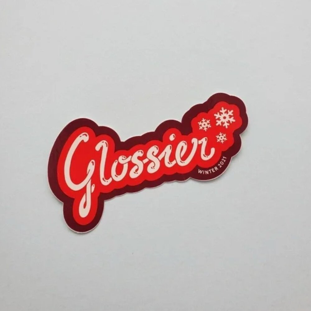 FREE Glossier Winter Sticker